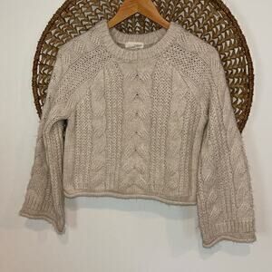Universal Threads tan knit cropped sweater size xsmall